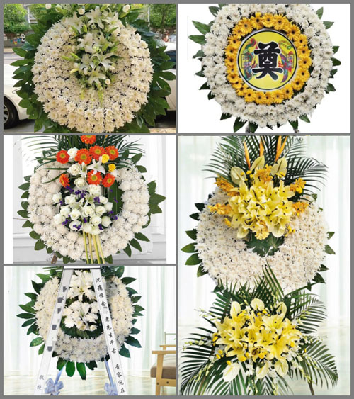 四川成都都江堰市大观镇欣禾村花圈速递